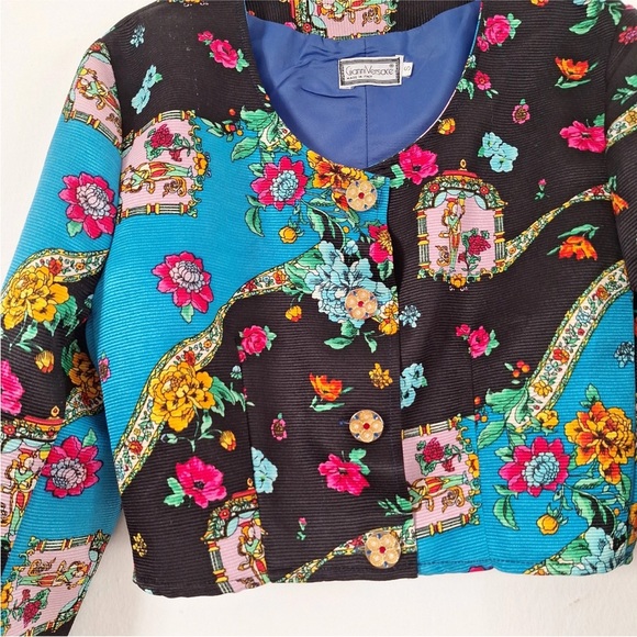 RARE Vintage GIANNI VERSACE silk jacket - Picture 4 of 6